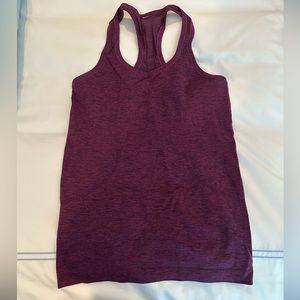 GREAT CONDITION. Lulu lemon swiftly tank top. Maroon color.